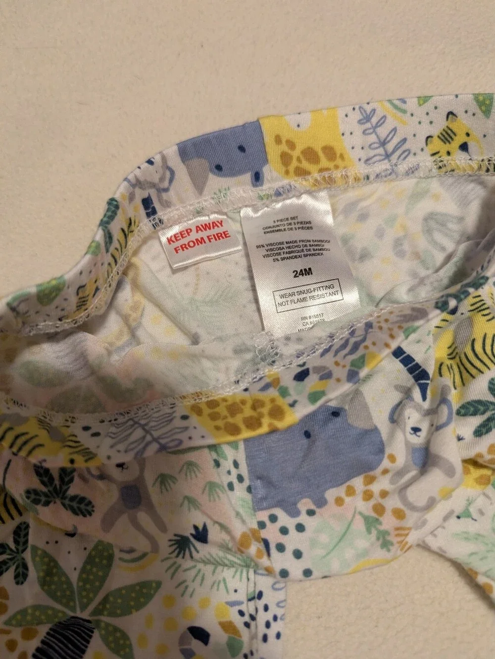 NWT Mick Mack Bamboo 3-Piece Jungle Print Set 24M